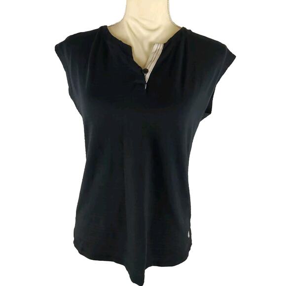 T By Talbot Women's Size S P Black Sleeveless Shirt - Picture 1 of 8